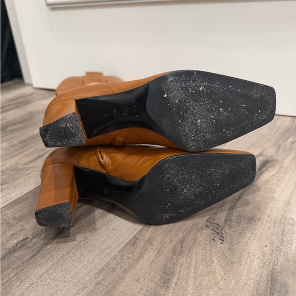 Casadei Brown Leather Heeled Boots - Picture 5 of 6